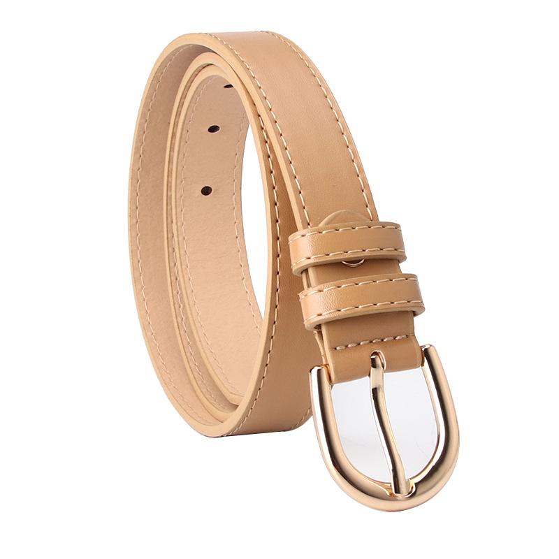 Women's Fashionable and Simple Needle-buckle Faux Leather Pu Belt, Trendy Women's Casual Jeans Belt, Women's Waist Belt