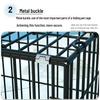 Indoor Pet Cage: Medium-Large for Dogs, Small Cats, Rabbits, or Chickens with Built-in Toilet