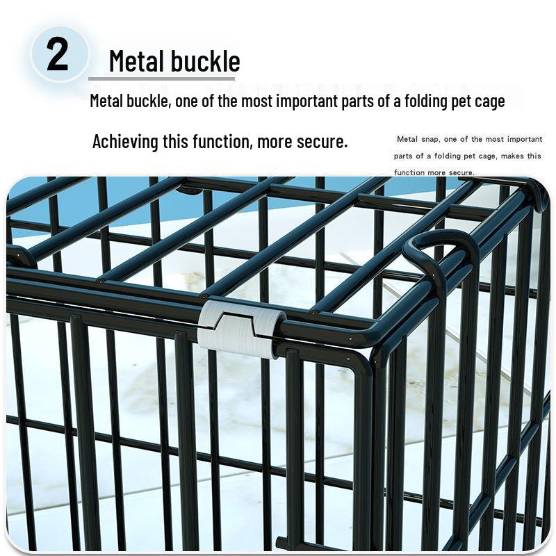Indoor Pet Cage: Medium-Large for Dogs, Small Cats, Rabbits, or Chickens with Built-in Toilet