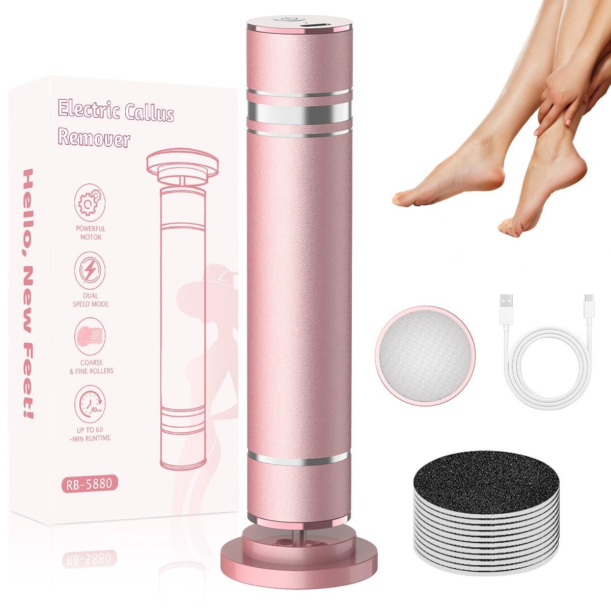 Removedor eléctrico de callos para pies, pulidor de piel muerta ajustable, herramienta de pedicura