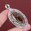Mahogany Obsidian Pendant 925 Sterling Silver Pendant Original Gemstone Pendant Designer Jewelry Anniversary Gifts Handmade Stylish Pendant