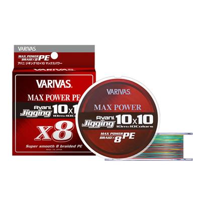 Varivas PE Line Avani Jigging 10×10 Max Power PE X8 300m No. 6 85lb 8 Pieces 10 Colors