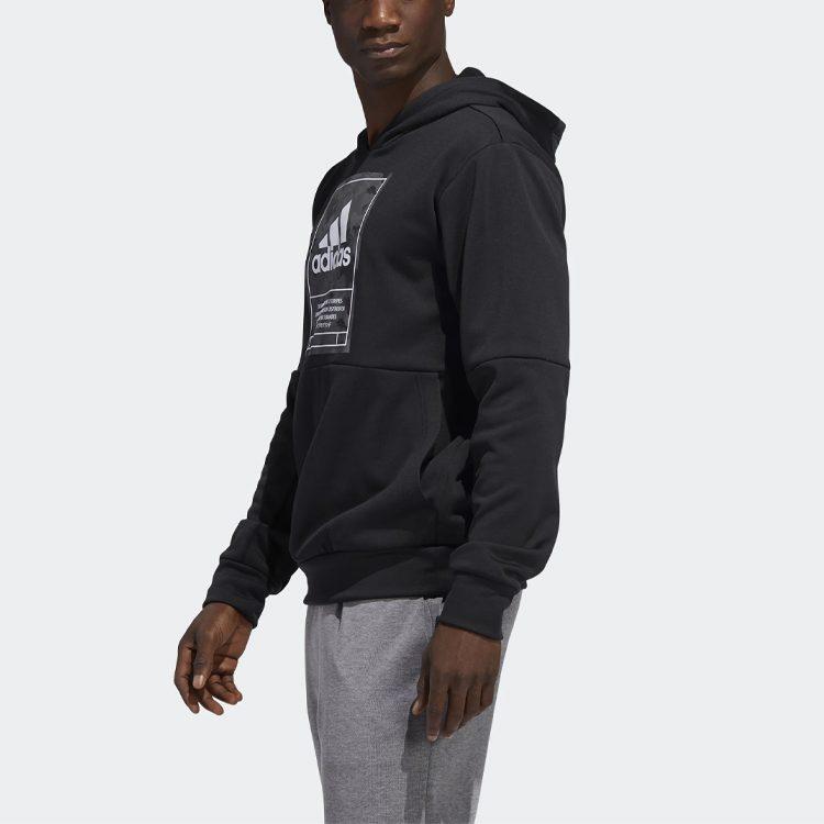 Adidas Sweatshirts Men's Black Hooded Moderate Regular GE5519