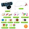 FISH-BOMB Cat Toy Set, Gift Set Cat Teaser, Tunnel, and Ball (Set C)