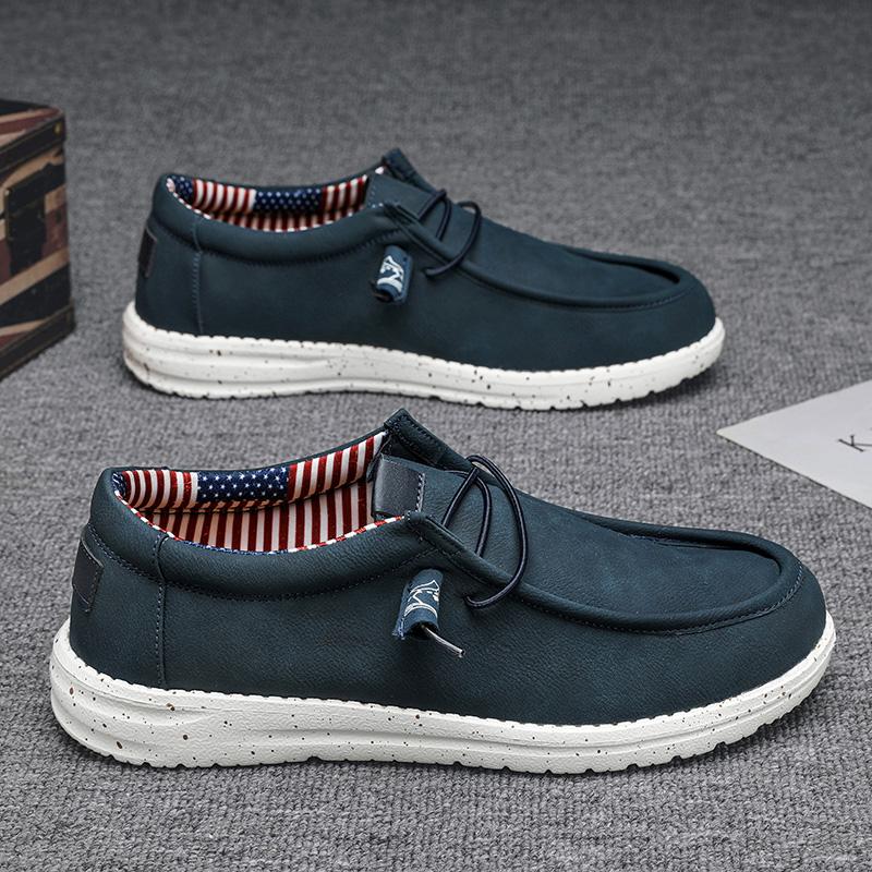 Marca de Moda Calzado para Caminar para Hombre Ultraligero de Suela Blanda Mocasines para Hombre Zapatos para Exterior 2024 Venta Caliente Zapatos Casuales de Cuero para Hombre
