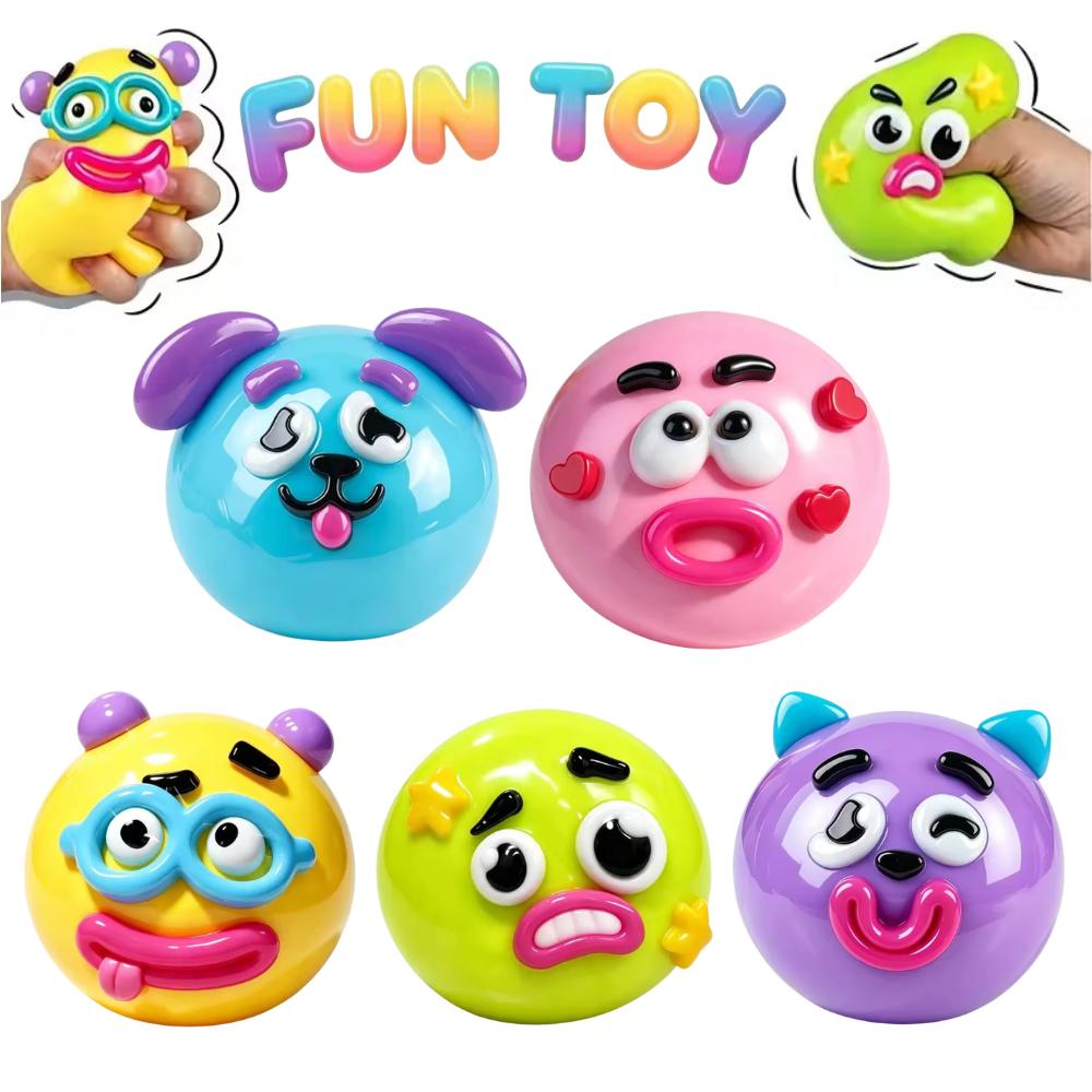 Smushers Diy Intercambio de Cara de Perro Squishy Caja Sorpresa, Moldeable Rebote Lento Suave Juguete para Apretar, Relajante Personalizable Sensorial Alivio del Estrés Regalo Para Niños Adultos