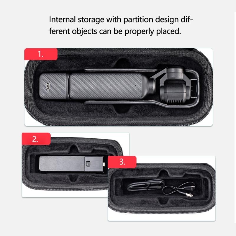Camera Case Featuring Durability Fabric and Smooth Zippered System Travel Friendly for Pocket 3 Holder