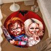 Chucky And Tiffany's Wedding Round Rug for Livingroom,Bedroom, Palyroom, Chair Rug, Area rug, Circle Carpet, Large Size Fan Christmas gift