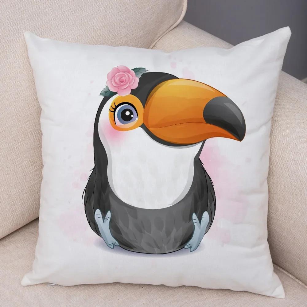 Haustier Hund Katze Druck Kissenbezug Farbe Niedlich Cartoon Tier Kissenbezug Dekoration Sofa Zuhause Kinderzimmer