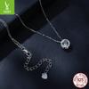 One-Carat Mozzarella Diamond Necklace For Women, Gift For Girlfriend, Classic Timeless 925 Sterling Silver Collarbone Chain
