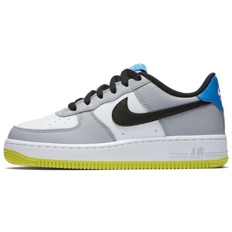 

Кроссовки Nike Air Force 1 GS Grey Volt Черно-Белые 596728-051