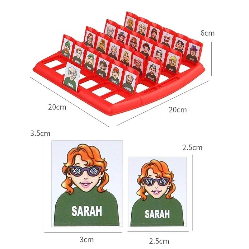 Guess Who I Am Board Game Parent-child Interaction Toy Logical Reasoning CHILDREN'S Puzzle Guess Me You My Character Chessboard