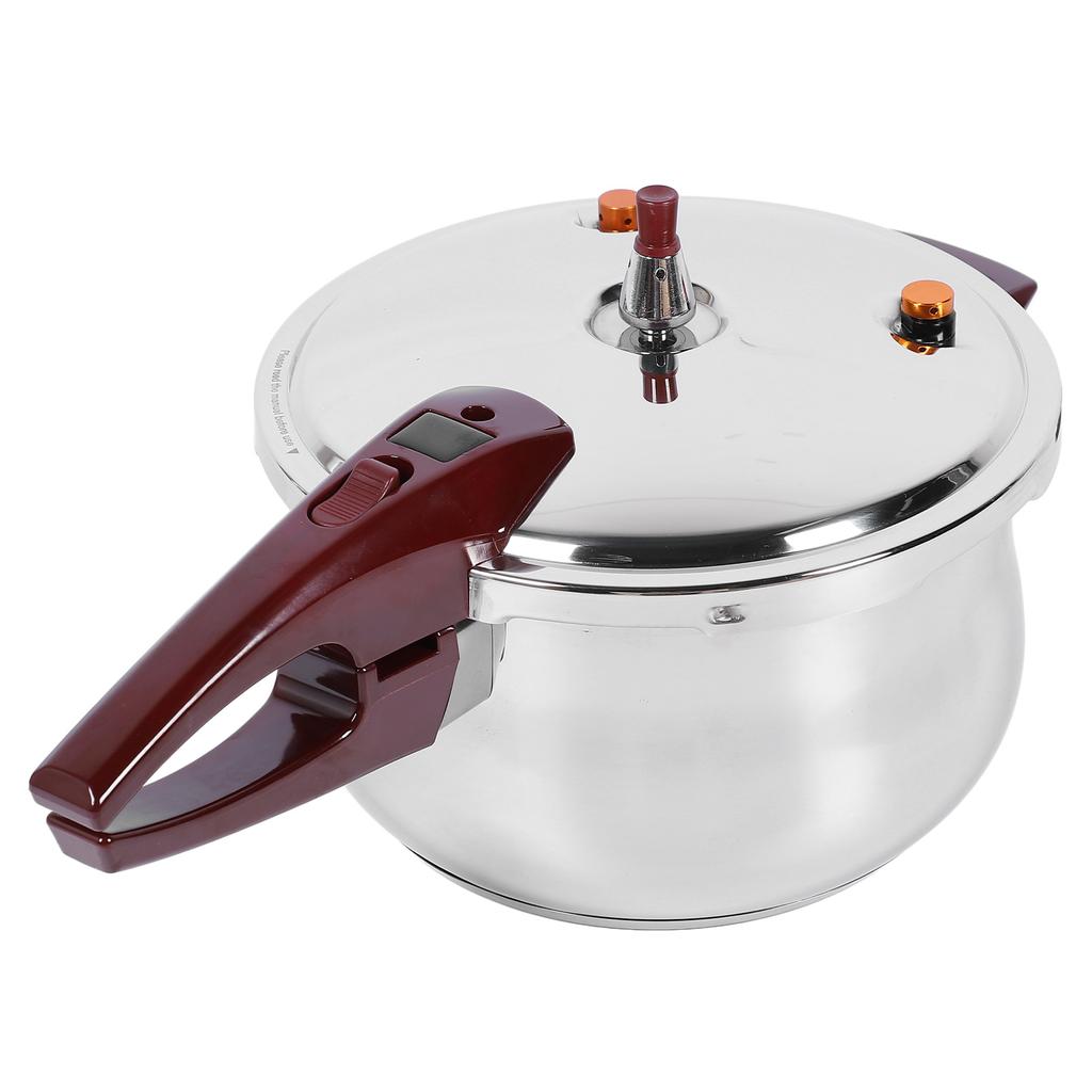 Stainless Steel Pressure Cooker Stew Cooking Pot Large Capacity Compatible with Gas Induction