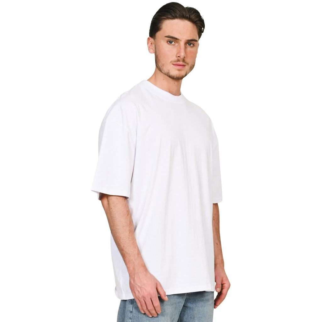 Casual Classics Unisex Adult Combed Ringspun Cotton Extended Neckline Tall Oversized T-Shirt