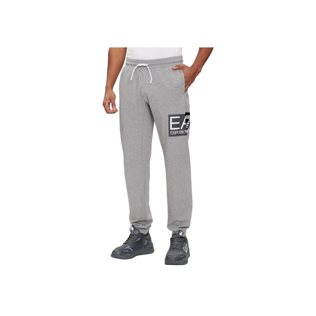 Emporio Armani EA7 Letter Print Drawstring Elastic Waist Cuffed Knit Sports Pants Men Bottoms 3DPP73-PJ05Z-3905