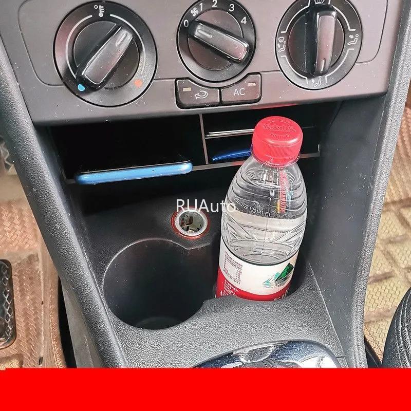 For VW Polo 6R 6C 2011-2018 Accessories Inner Front Central Control Storage Layer