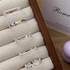 Korean Love Stacked Ring, Female Ins Design Ring, Heart-shaped Surround Open Index Finger Ring