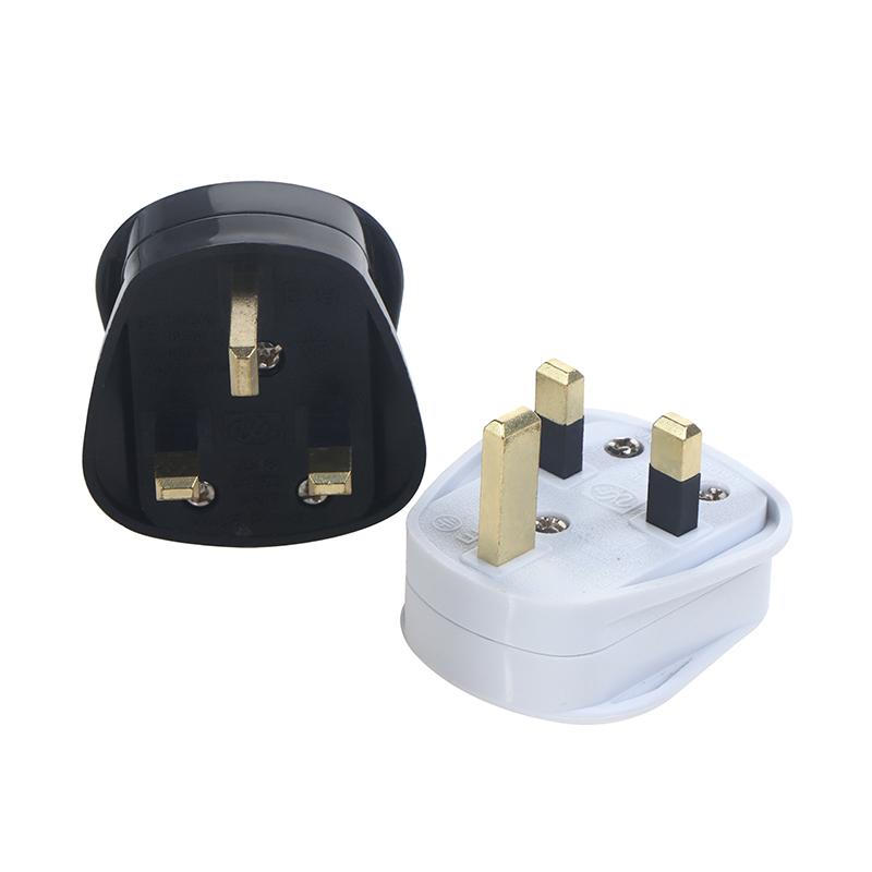 Inghilterra Spina di Alimentazione Rimovibile Bianco Nero 3 Pin Spina di Rete UK 13A Assemblaggio Elettrodomestico Cavo di Alimentazione Fusibile Connettore Cablaggio
