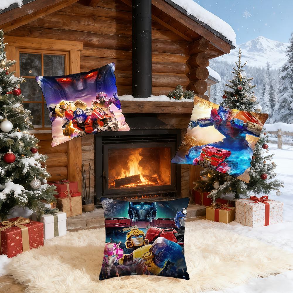 TTransformersES OOne Cartoon cushion cover Home Bedding Sofa living Room pillowcase Simple Soft Skin Cushion Cover Party Gift