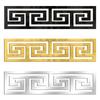 12pcs 20x5cm 3D Mirror Sticker Self Adhesive Waist Line DIY Wall Stickers for Living Room Ceiling Edge Strip Corner Wall Decor