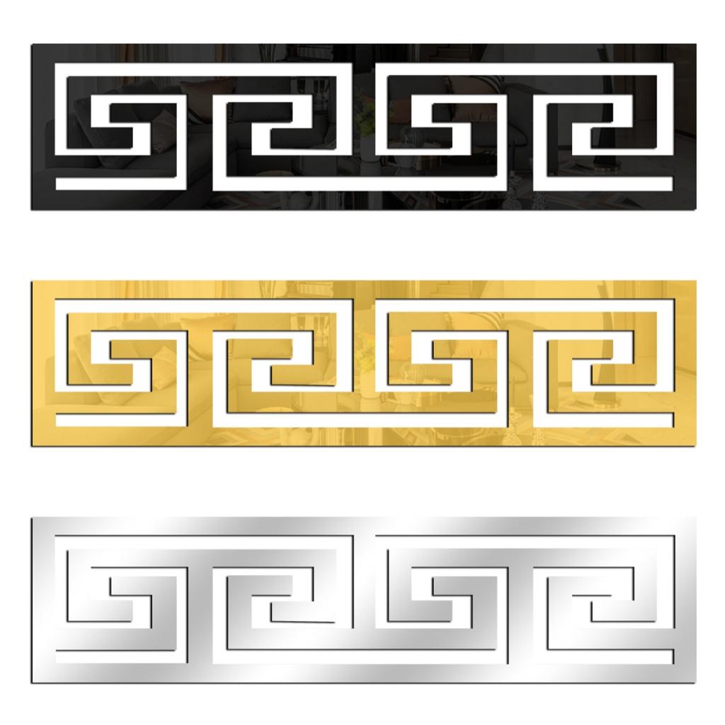 12pcs 20x5cm 3D Mirror Sticker Self Adhesive Waist Line DIY Wall Stickers for Living Room Ceiling Edge Strip Corner Wall Decor