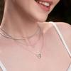 ANIA HAIE Heart Kiss Pave 925 Silver Necklace N057-02H