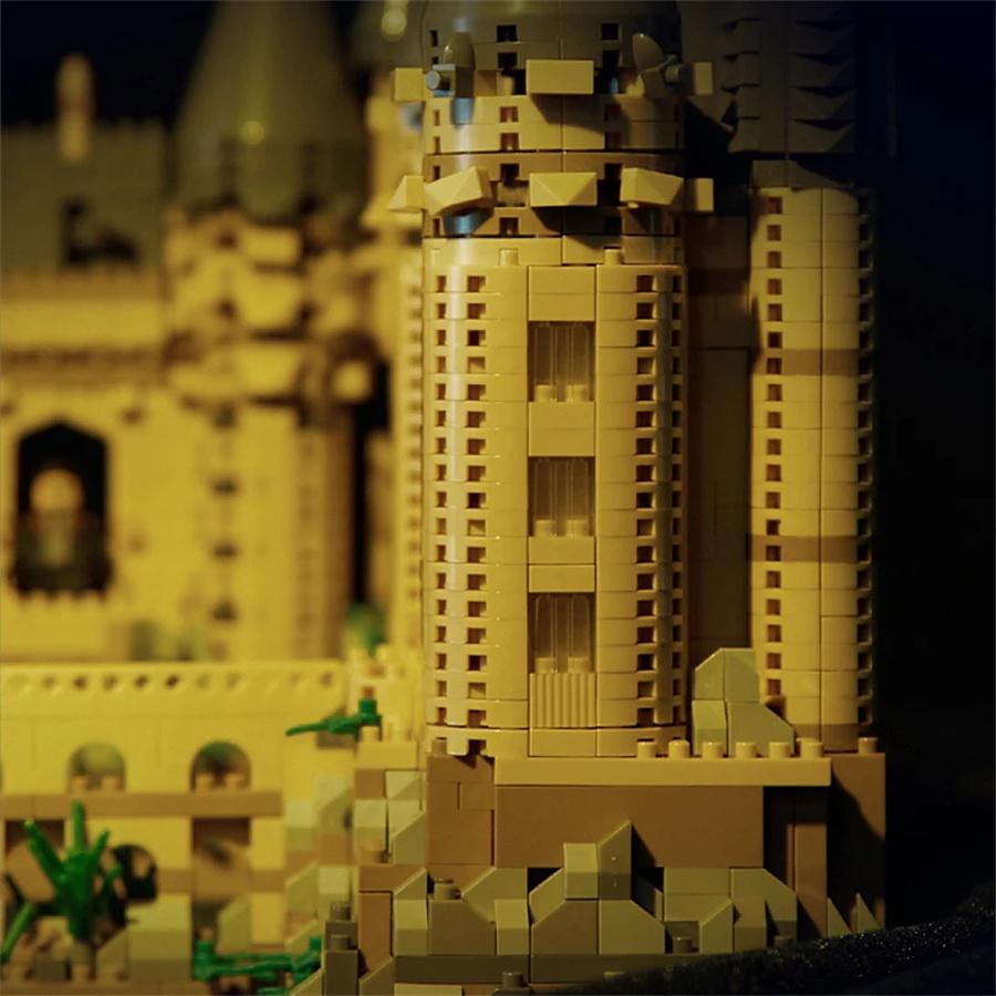 Non-Toxic Creative Medieval Magic Movie Castle School Moc Micro Bricks Architecture Palace Model Birthday Christmas Halloween Gifts