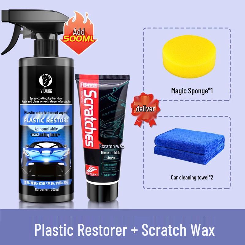 Plastový renovátor a leštidlo interiéru auta - Černý vosk na palubní desku