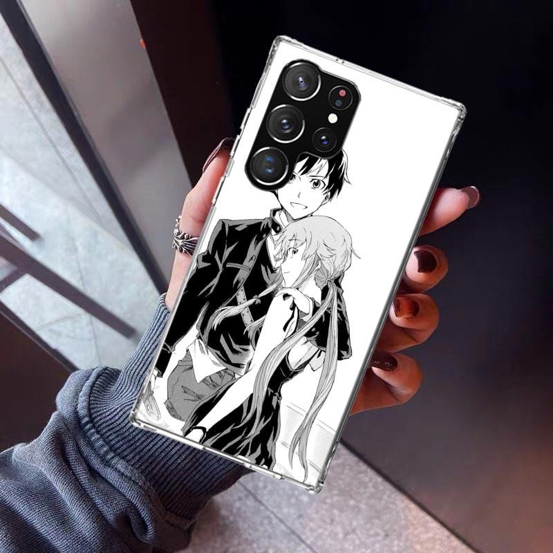 Mirai Nikki Gasai Yuno Anime Phone Case for Samsung Galaxy S26 S25 Edge S24 S23 Ultra S22 Plus S21 FE S20 + Soft Cover Print Fun