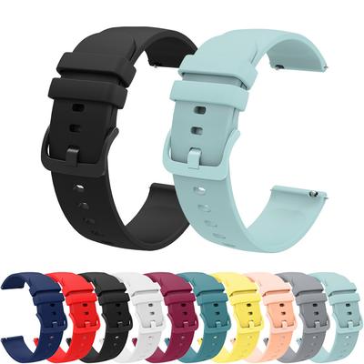Zeblaze Vibe 7/Pro/Lite/stratos 2 3PRO/Btalk 3/2 Lite/Beyond 2 Bileklik GTS 3 GTR 3 Pro/Ares 3 Pro 22mm Kayış için Silikon Kayış Değişimi
