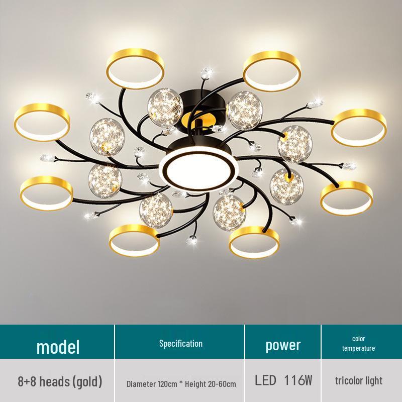 Modern Starry Sky Chandelier: Stylish Ceiling Light for Living Rooms, Bedrooms & Cafes