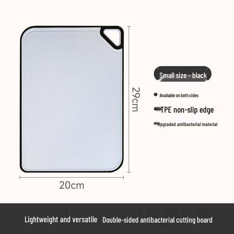 

Antibacterial Double-sided Plastic Cutting Board - Food Grade, Mold-proof, and Baby Safe for Vegetables & Fruits Square