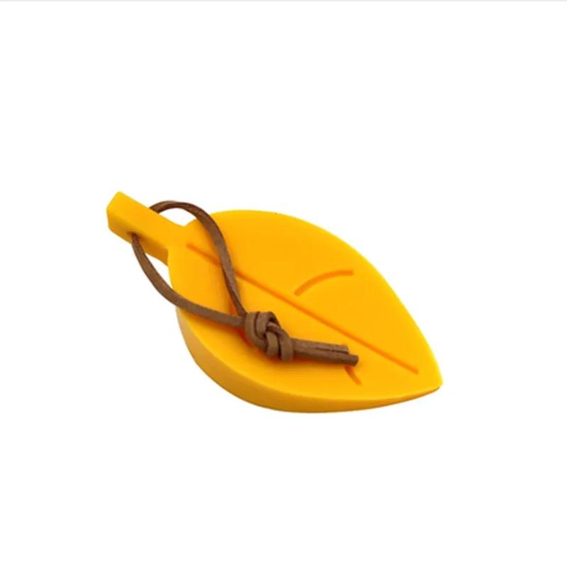 Leaves Shape Silicone Rubber Door Stop Stoppers Door Block Children Anti-Folder Hand Hotel Security Door Card Hanging
