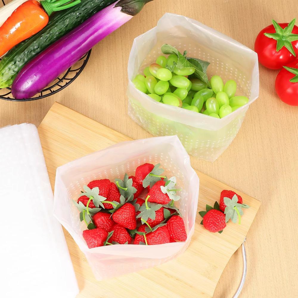 120PCS Stand-Up Design Disposable Waste Bags Foldable Sink Strainer Bag Restaurant