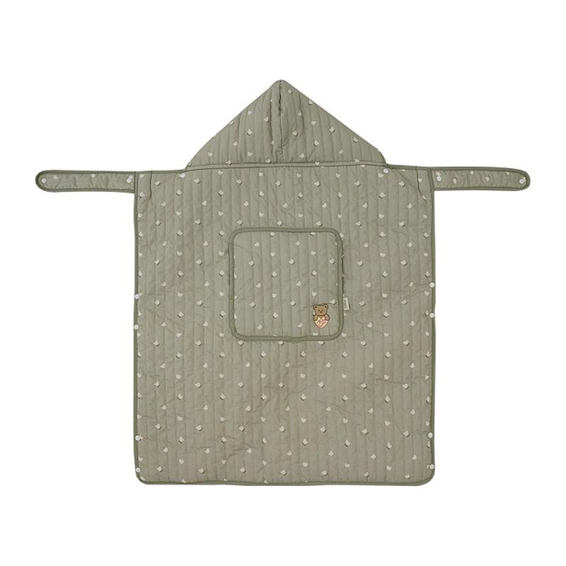 

Зимнее ветрозащитное одеяло для детской коляски, чехол для новорожденного, одеяло, переноска для младенца, табурет для талии, теплый утолщенный чехол для коляски 70X100cm зелёный