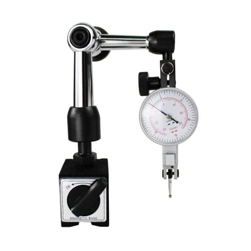 STEELMIGHT Magnetic Base Stand with Compact Locking Function, Adjustable ON/OFF Control, 6/8mm Hole Diameter, Magnetic Base Dial Stand, Magnetic Holde