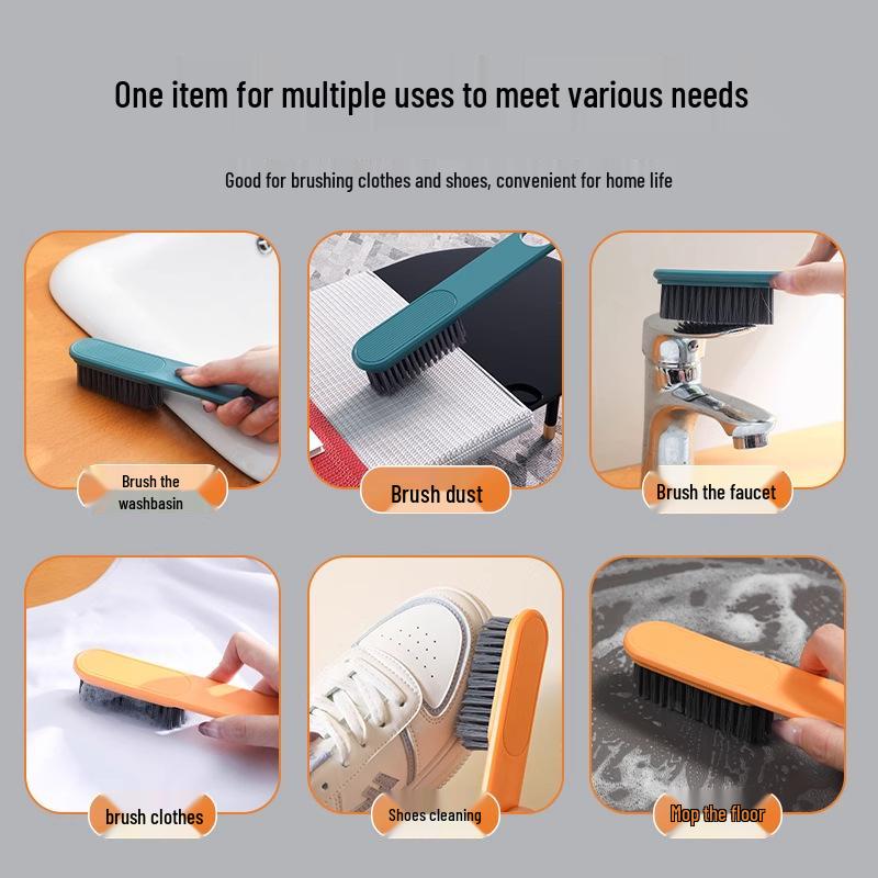 Long-Handled Universal Shoe Brush - Gentle On Shoes, Practical Hard Bristle Shoe & Laundry Cleaner