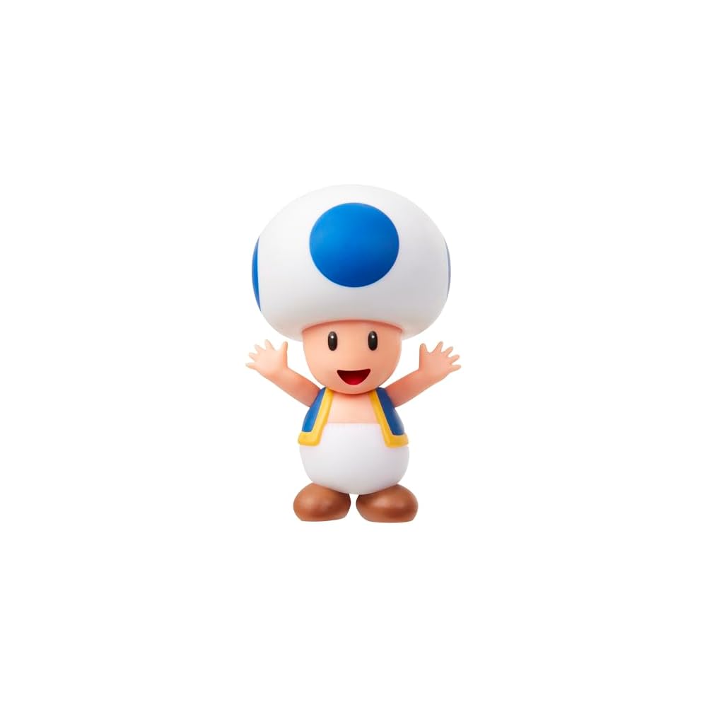 Sanei Boeki Super Mario Figure Collection Blue Toad FCM-033 Collectible Toy