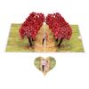 3D Pop Up Anniversary Card Romantic 6x8 Inch Hearts Tree Couple Wedding Card for Wife Husband Couple