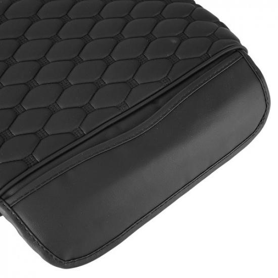 Black Car Center Console Armrest Box Cushion Cover Pad Mat Protector Side Pocket