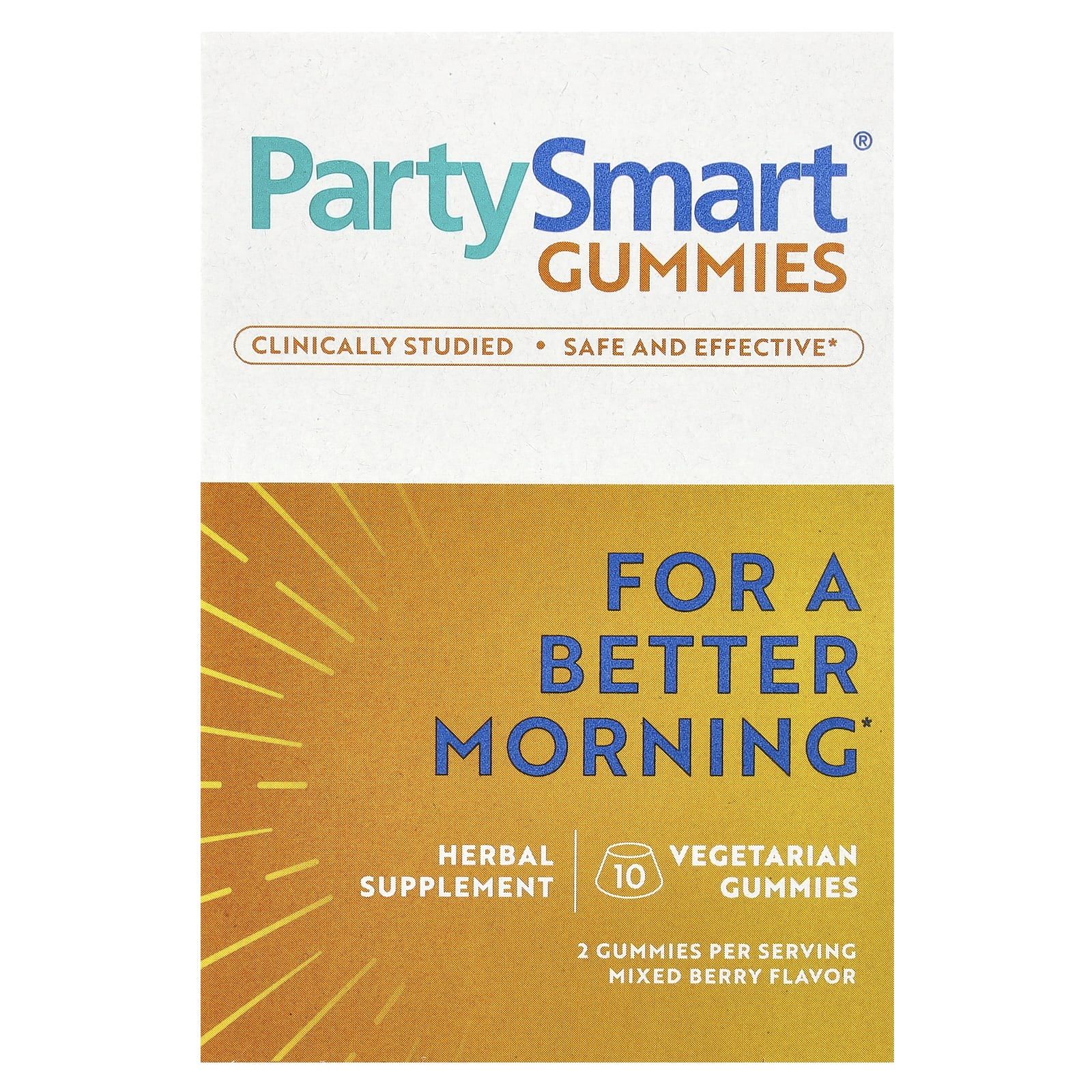 

Party Smart Gummies, Mixed Berry, 10 Vegetarian Gummies