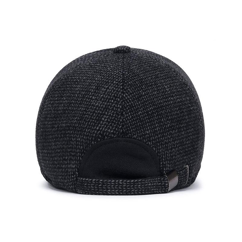 New Men Warm Thick Baseball Caps Male Autumn Winter Sport Visors Snapback Earflaps Dad Cap Hat For Men