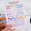 1pcs 3D Bronzing Gold Love Nail Art Stickers Holographic Stars Sun Starlight DIY Nail Decals Manicure Decoration