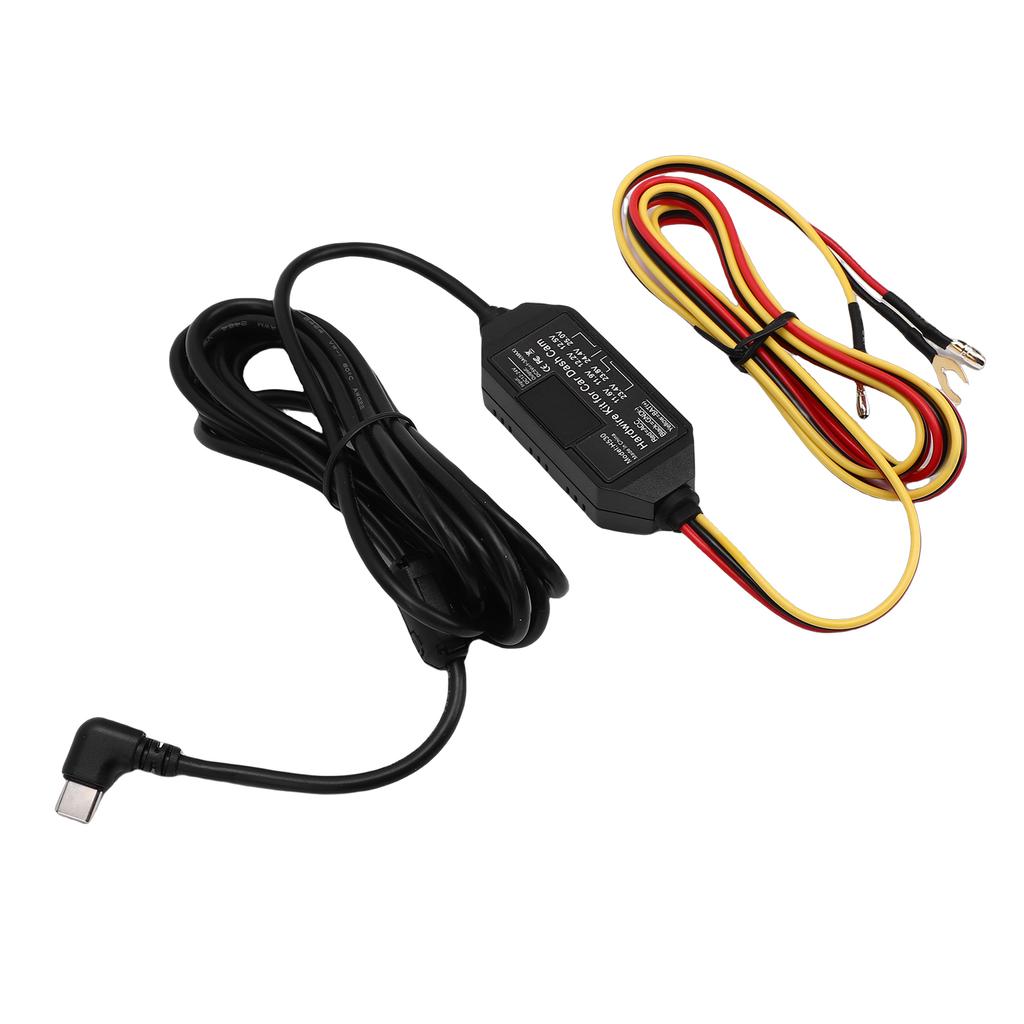 Car   Cam Hardwire Kit USB C Adapter Power Cable with Voltage Display Support 24Celsius7  Ing Mode   Detection