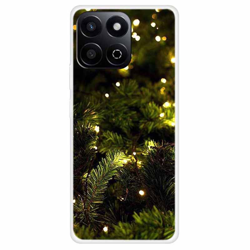 TPU Phone Case For Honor Play 60 Plus 5G/200 Smart 5G/Play 9T/X7c 4G Festive Christmas Pattern Protective Cover