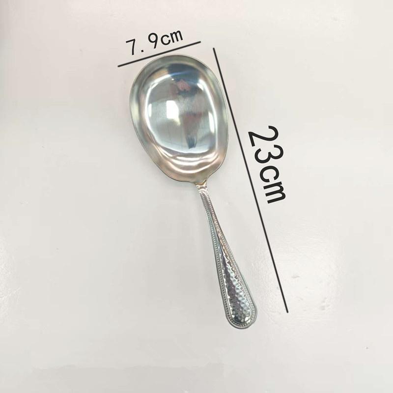 

Ложка для риса из нержавеющей стали, суповая ложка, бытовая общая ложка для сервировки риса, ресторанная сервировочная ложка, ложка для общего пользования