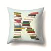 Bedroom Living Room Sofa Pillow Library Cushion Cover Creative English Alphabet Pillowcase