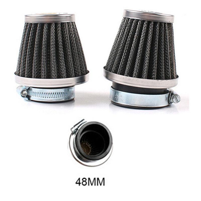Motorcycle Air Filter Mushroom Head Filters Universal 35mm 44mm 50mm 54mm 60mm Motorcycle Air Intake Filter Cleaner Black