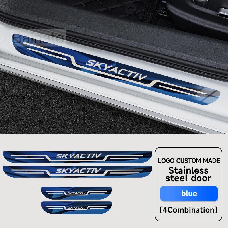 AAGE1 Per MAZDA 3 6 SKYACTIV CX-30 Axela CX-5 Atenza CX-3 CX9 Auto Acciaio Inossidabile Pedale Soglia Porta Benvenuto Piastra Battitacco Decorazione Copertura