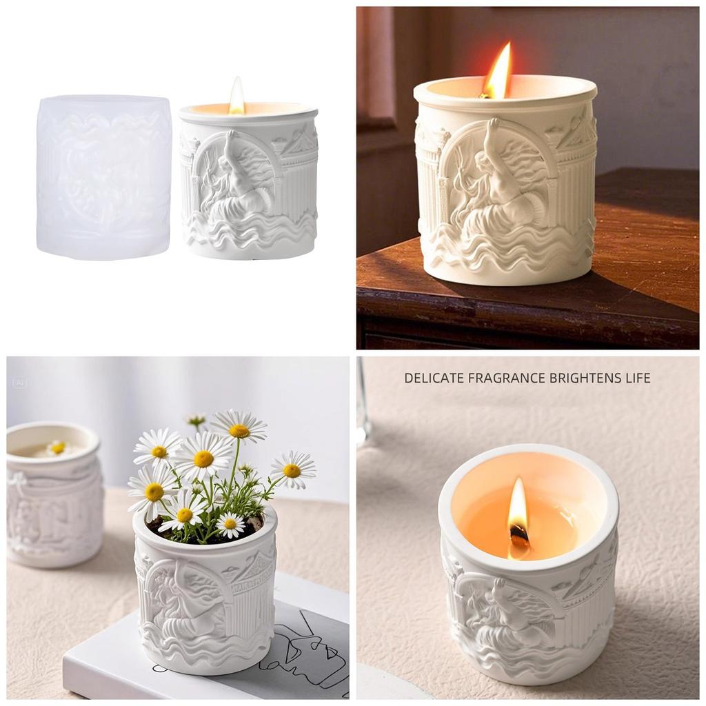 Silicone Mould for Candle Making and Resin Art Venuses Birth Storage Cup Crafting Nordic Designs Home Decoration